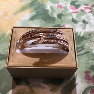 Rose gold bangle bracelet